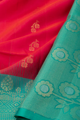 Pink Handloom Kanjivaram Soft Silk Saree 10076144