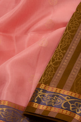 Pink Handloom Kanjivaram Soft Silk Saree 10076147