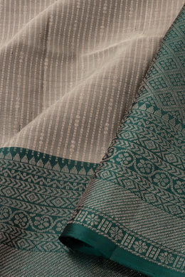 Grey Handloom Kanjivaram Soft Silk Saree 10076151