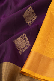 Purple Handloom Kanjivaram Soft Silk Saree 10076159
