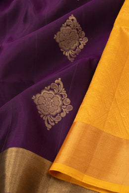 Purple Handloom Kanjivaram Soft Silk Saree 10076159