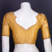 Gold Banarasi Tissue Silk Blouse 10075956