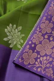 Green Handloom Kanjivaram Soft Silk Saree 10073199