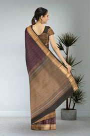Brown Kanjivaram Soft Silk Saree 10071966