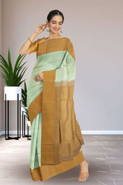 Tea Green Nakashi Kanjivaram Silk Saree 10075623