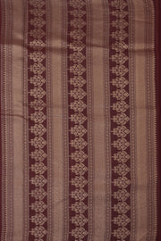 Brown Kanjivaram Tissue Silk EttuKol Saree with Seepu Rekku Border 10077917