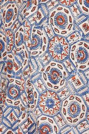 Cream Full Sleeve Ajrakh Printed Cotton Mens Shirt 10071160