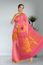 Pink Kanjivaram Pure Silk Saree 10076115