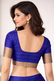 Blue Kanjivaram Soft Silk Blouse 10076975