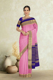 Pink Mysore Crepe Silk Saree 10065824