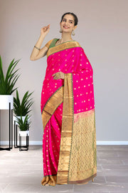 Pink Pure Silk Kanjivaram Saree 10071874