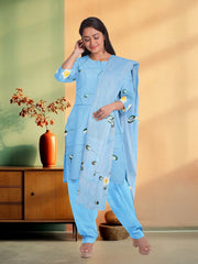 Blue Hand Painted Co-ord Set 10073741