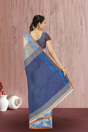 Cream Bengal Handwoven Jamdani Style Cotton Saree 10075330