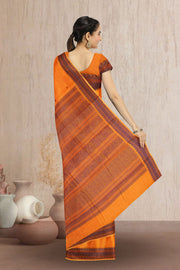 Orange Kanchi Cotton Saree 10069236