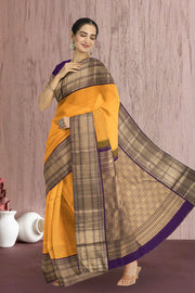 Gold Nakashi Kanjivaram Silk Saree 10075665