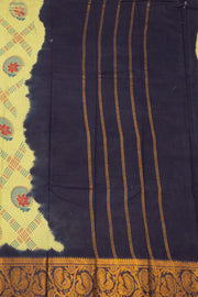 Light Yellow Sungudi Saree 10078063