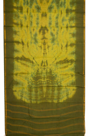 Olive Green Sungudi Cotton Saree 10078020