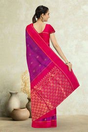  Purple Kanjivaram Pure Silk Saree 10076093