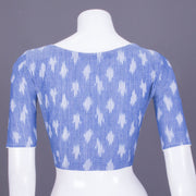 Blue Ikat Cotton Blouse 10069573 - Avishya