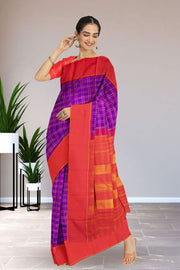 Rebecca Purple Korvai Kanjivaram Silk Saree 10075641