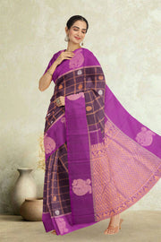 Brown Kanjivaram Pure Silk Saree 10076122