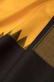 Yellow Handloom Gadwal Kuttu Silk Saree - Avishya