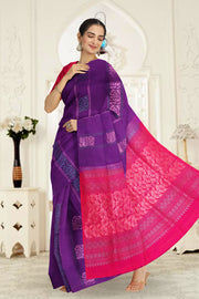 Eggplant Purple Handloom Kanjivaram Soft Silk Saree 10063251