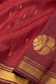 Maroon Kanjivaram Pure Silk Saree 10076108