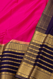 Pink Mysore Semi Crepe Silk Saree 10077820