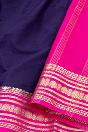 Deep Voilet Mysore Semi Crepe Silk Saree 10077218
