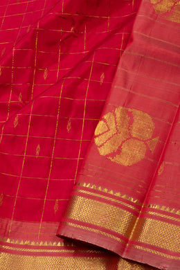 Red Kanjivaram Pure Silk Saree 10076103