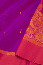 Purple Kanjivaram Pure Silk Saree 10076080