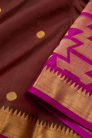 Brown Kanjivaram Pure Silk Saree 10076074
