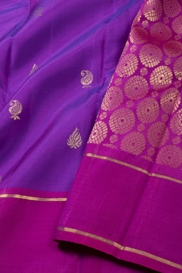 Purple Kanjivaram Pure Silk Saree 10076094