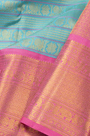 Blue Kanjivaram Pure Silk Saree 10076134