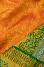Orange Kanjivaram Pure Silk Saree 10077162