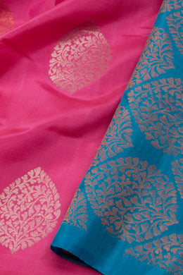 Pink Kanjivaram Pure Silk Saree 10076085
