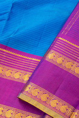 Blue Kanjivaram Pure Silk Saree 10076078