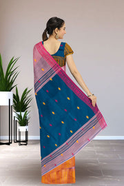 Pink Bengal Handwoven Cotton Saree 10075309