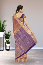 Brown Pure Silk Kanjivaram Saree 10071868