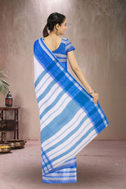 Blue Bengal Handwoven Cotton Saree 10075301