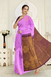 Purple Kanjivaram Pure Silk Saree 10076121
