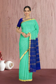 Green Mysore Crepe Silk Saree 10065859
