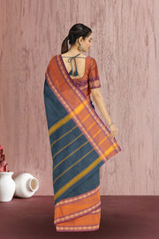 Green Handloom Chettinad Cotton Saree 10075116