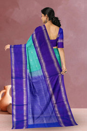 Green Gadwal Silk Saree 10075419