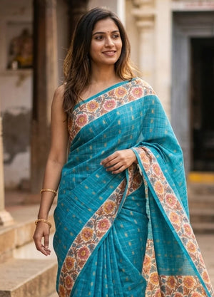 Semi Linen Saree