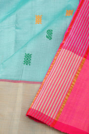 Blue Kanjivaram Silk Cotton Saree 10077968