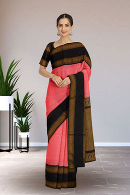 Pink Gadwal Silk Saree 10075407