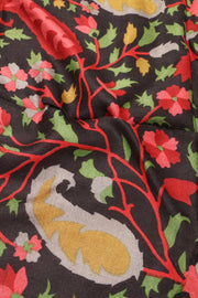 Red Kani Printed Soft Silk Unisex Stole 10077885