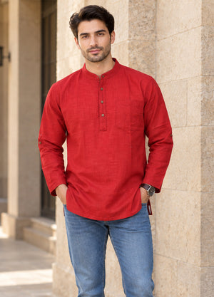 Mid Length Kurtas For Men